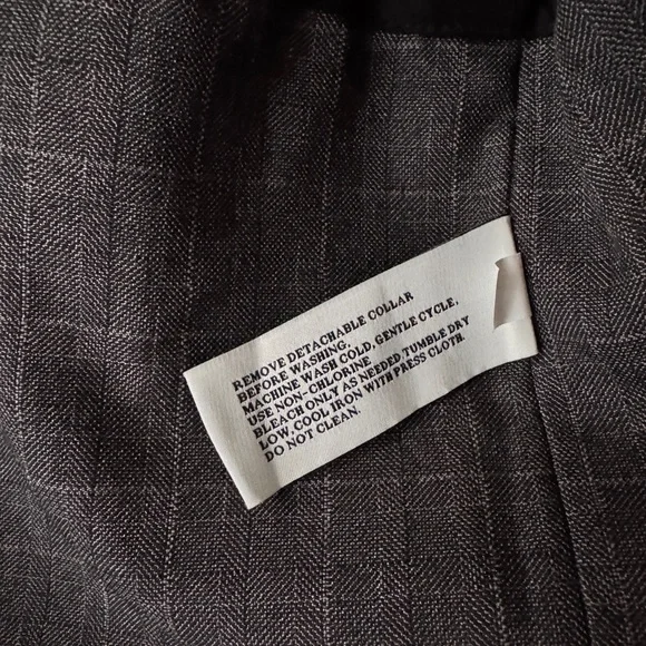 London Fog Men's Charcoal Trench Coat - Picture 5 of 9